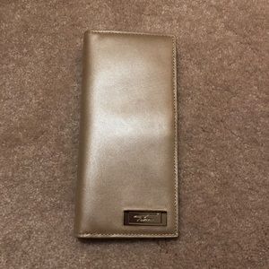 NWT - Tumi Metallic Gold Wallet